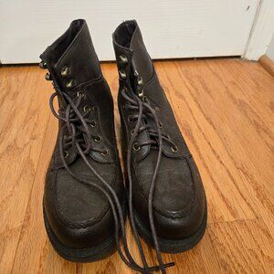 Mens Guess Dark Brown Size 8 Dark Brown Combat Style Boots